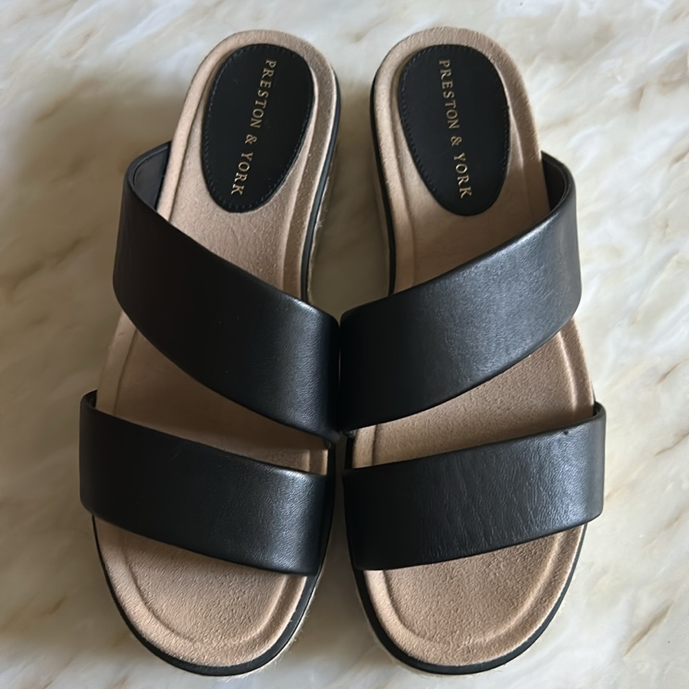 Preston & York Women’s Talula Black Leather Strappy Sandals Size 8 - Picture 6 of 6